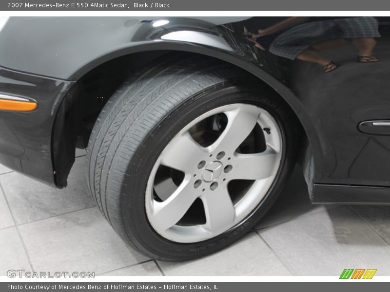 Black / Black 2007 Mercedes-Benz E 550 4Matic Sedan