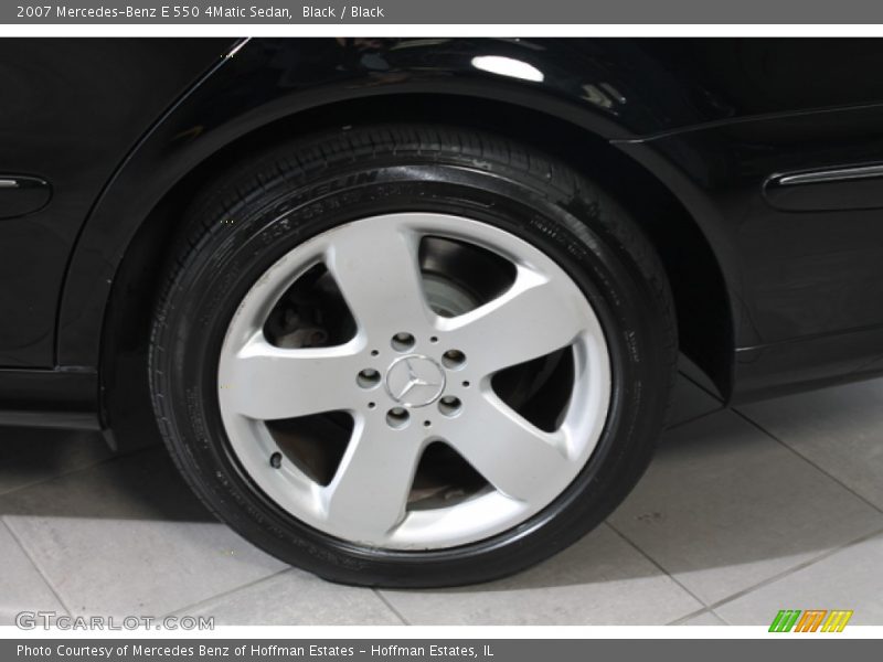 Black / Black 2007 Mercedes-Benz E 550 4Matic Sedan