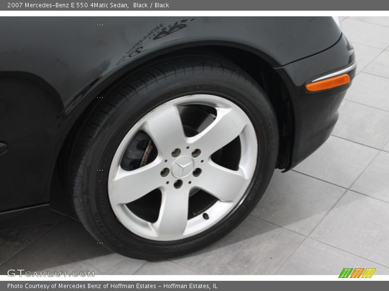 Black / Black 2007 Mercedes-Benz E 550 4Matic Sedan