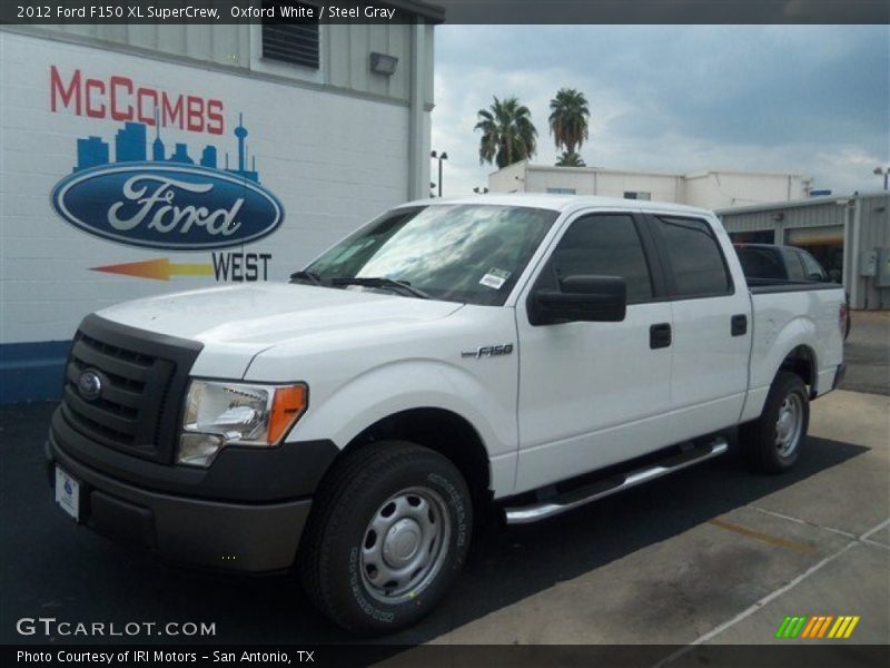 Oxford White / Steel Gray 2012 Ford F150 XL SuperCrew