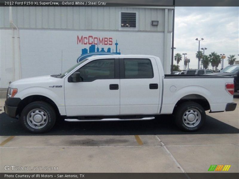 Oxford White / Steel Gray 2012 Ford F150 XL SuperCrew