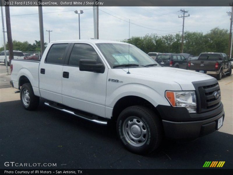 Oxford White / Steel Gray 2012 Ford F150 XL SuperCrew