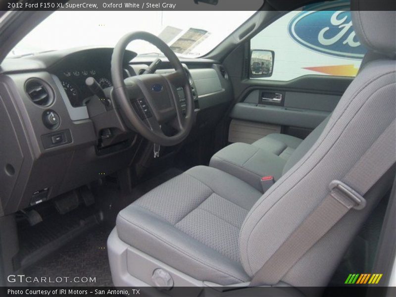 Oxford White / Steel Gray 2012 Ford F150 XL SuperCrew