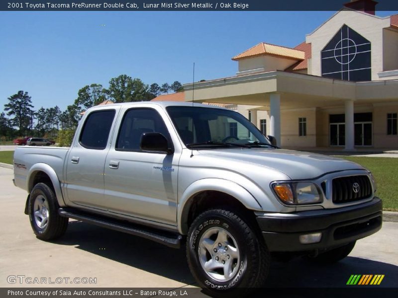 Lunar Mist Silver Metallic / Oak Beige 2001 Toyota Tacoma PreRunner Double Cab