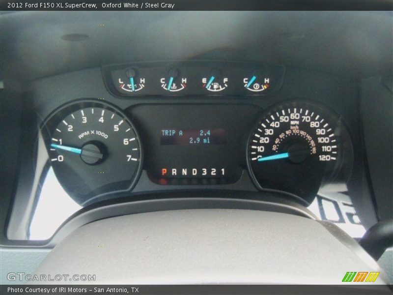 Oxford White / Steel Gray 2012 Ford F150 XL SuperCrew