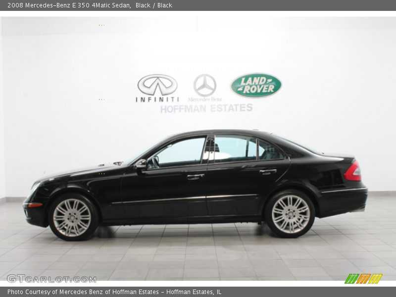 Black / Black 2008 Mercedes-Benz E 350 4Matic Sedan