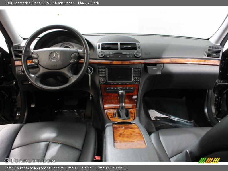 Black / Black 2008 Mercedes-Benz E 350 4Matic Sedan