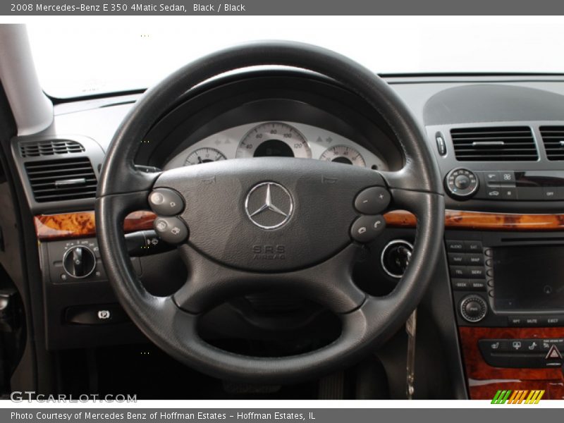 Black / Black 2008 Mercedes-Benz E 350 4Matic Sedan