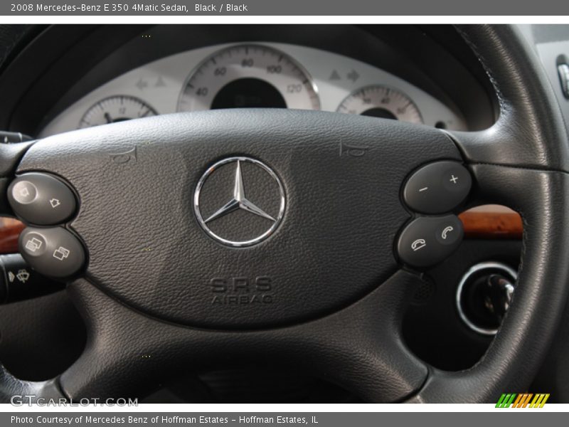 Black / Black 2008 Mercedes-Benz E 350 4Matic Sedan