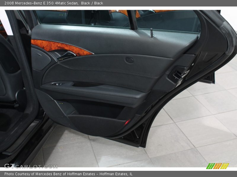 Black / Black 2008 Mercedes-Benz E 350 4Matic Sedan
