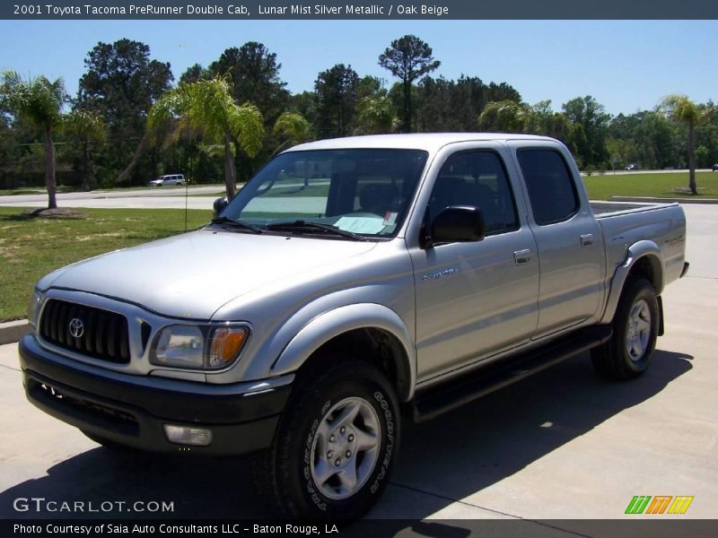 Lunar Mist Silver Metallic / Oak Beige 2001 Toyota Tacoma PreRunner Double Cab