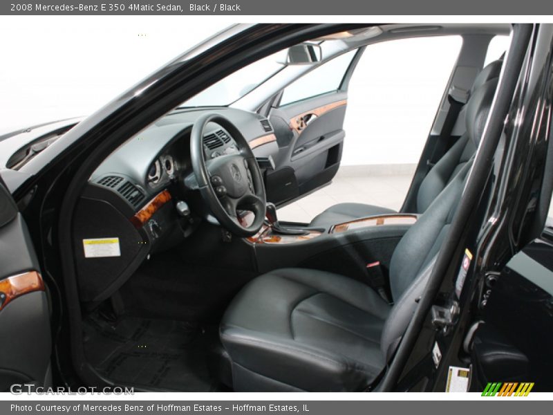 Black / Black 2008 Mercedes-Benz E 350 4Matic Sedan