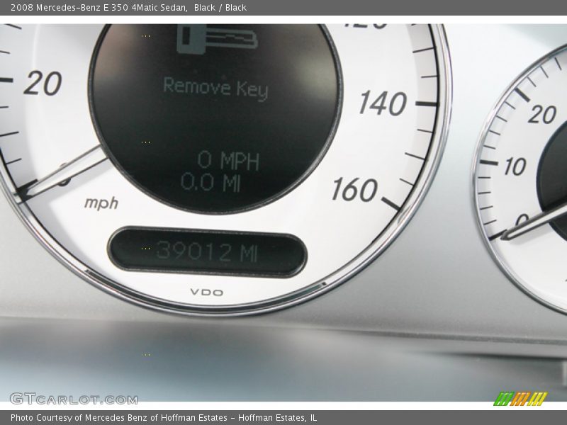 Black / Black 2008 Mercedes-Benz E 350 4Matic Sedan
