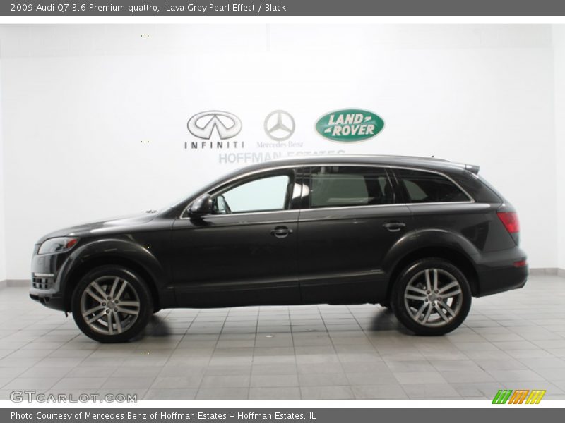 Lava Grey Pearl Effect / Black 2009 Audi Q7 3.6 Premium quattro