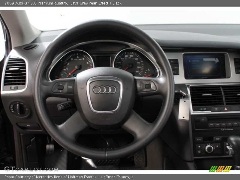 Lava Grey Pearl Effect / Black 2009 Audi Q7 3.6 Premium quattro