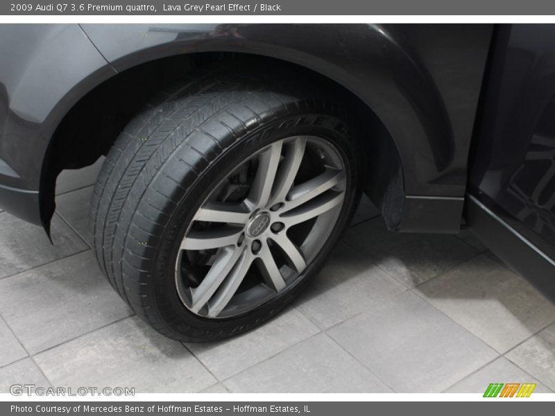 Lava Grey Pearl Effect / Black 2009 Audi Q7 3.6 Premium quattro