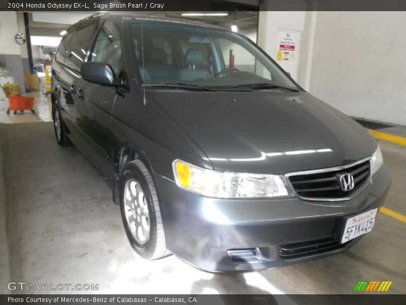 Sage Brush Pearl / Gray 2004 Honda Odyssey EX-L