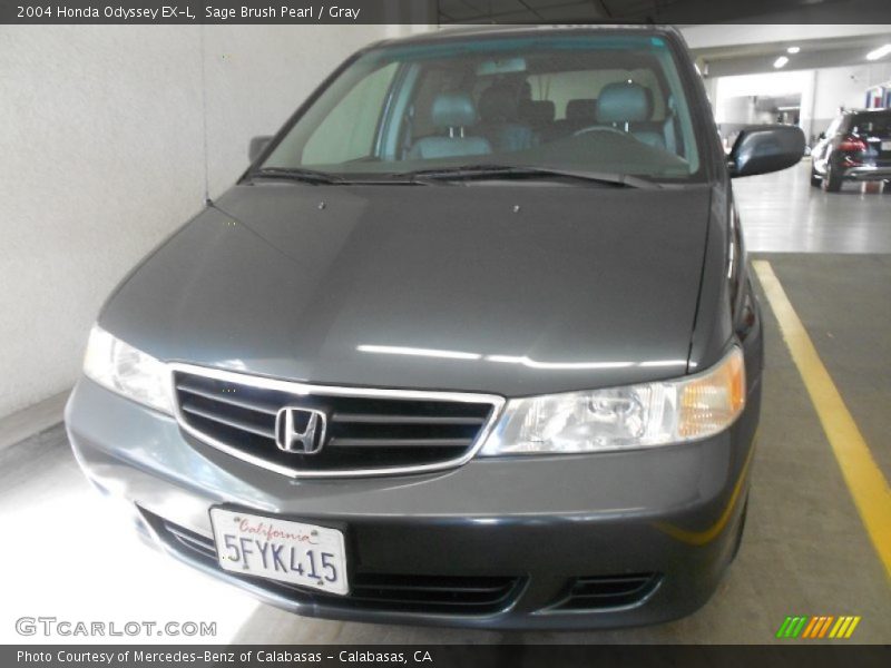 Sage Brush Pearl / Gray 2004 Honda Odyssey EX-L