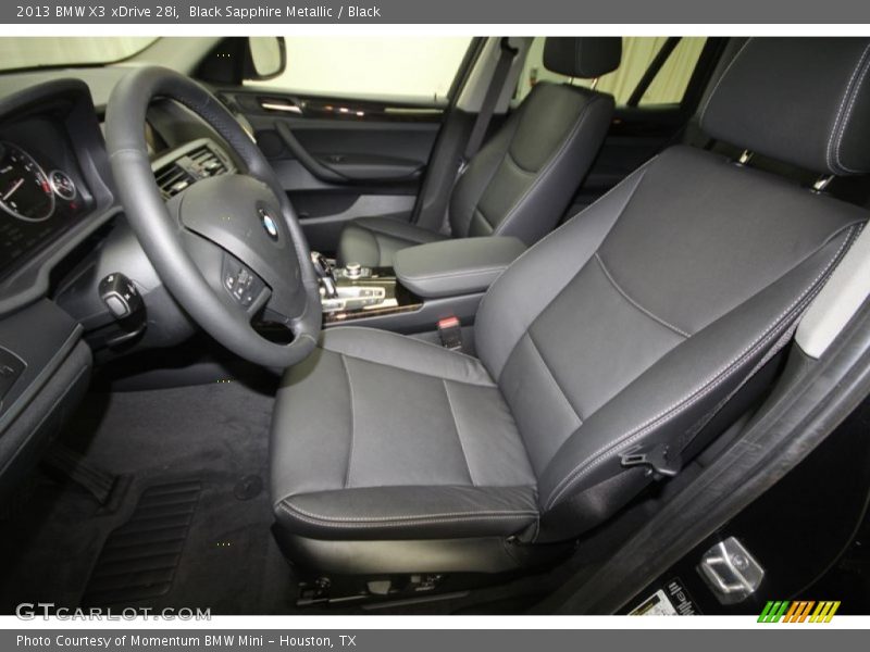 Black Sapphire Metallic / Black 2013 BMW X3 xDrive 28i