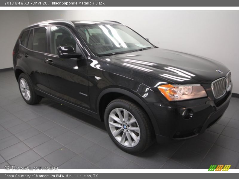 Black Sapphire Metallic / Black 2013 BMW X3 xDrive 28i