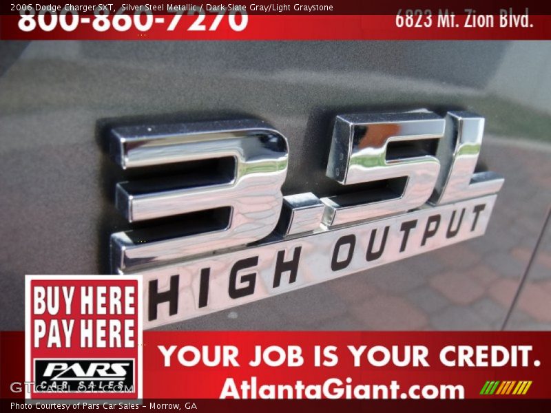 Silver Steel Metallic / Dark Slate Gray/Light Graystone 2006 Dodge Charger SXT