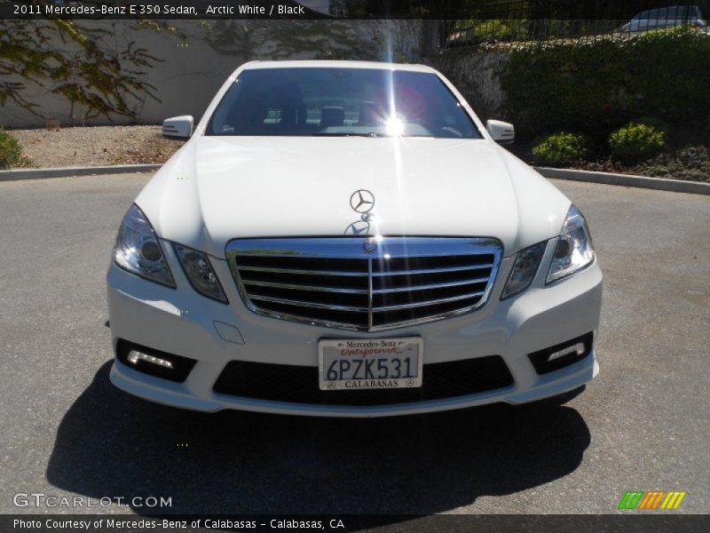 Arctic White / Black 2011 Mercedes-Benz E 350 Sedan