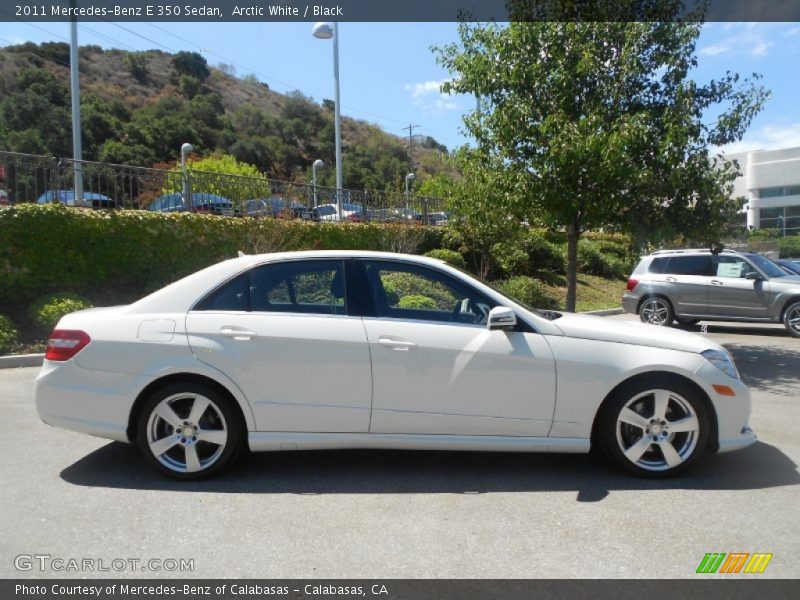 Arctic White / Black 2011 Mercedes-Benz E 350 Sedan