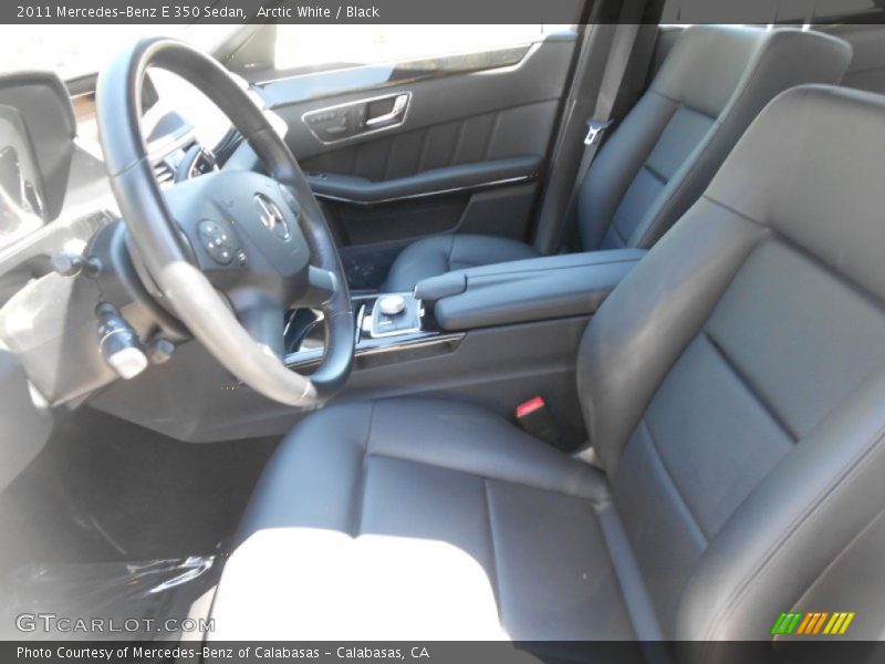 Arctic White / Black 2011 Mercedes-Benz E 350 Sedan