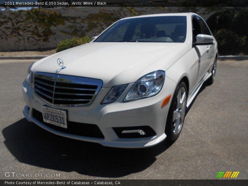 Arctic White / Black 2011 Mercedes-Benz E 350 Sedan