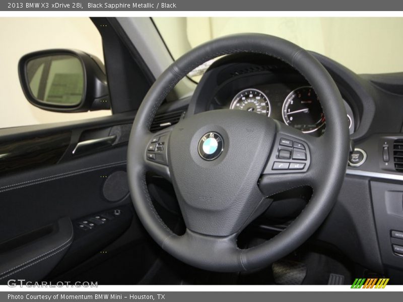 Black Sapphire Metallic / Black 2013 BMW X3 xDrive 28i