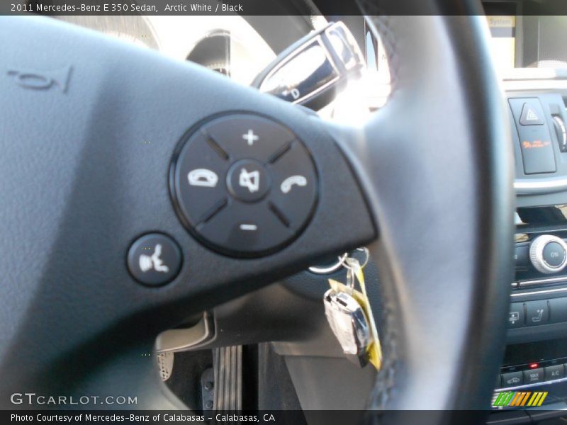 Arctic White / Black 2011 Mercedes-Benz E 350 Sedan