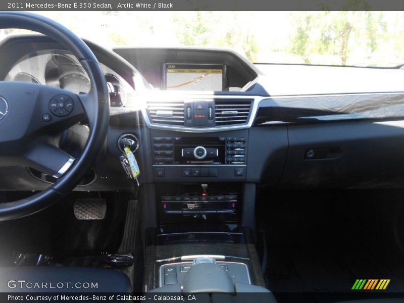 Arctic White / Black 2011 Mercedes-Benz E 350 Sedan