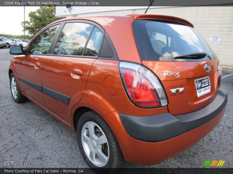 Sunset Orange / Gray 2006 Kia Rio Rio5 SX Hatchback