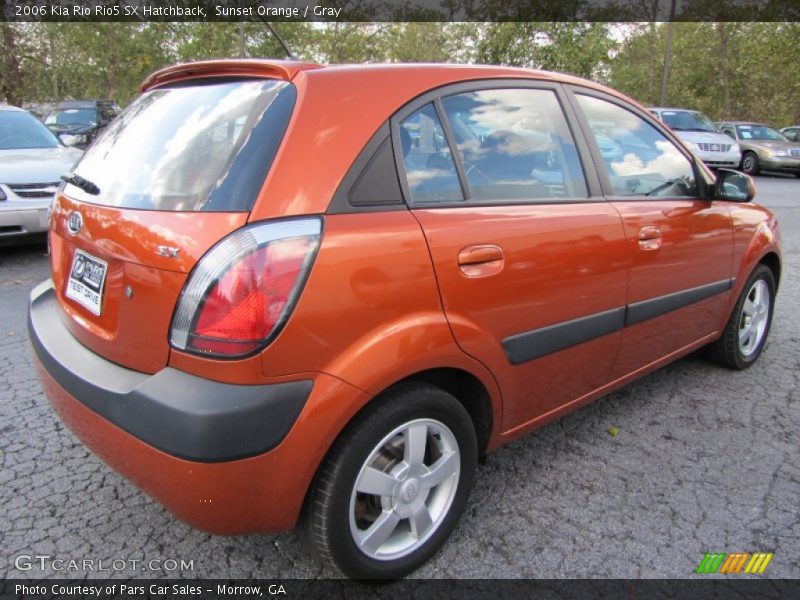 Sunset Orange / Gray 2006 Kia Rio Rio5 SX Hatchback