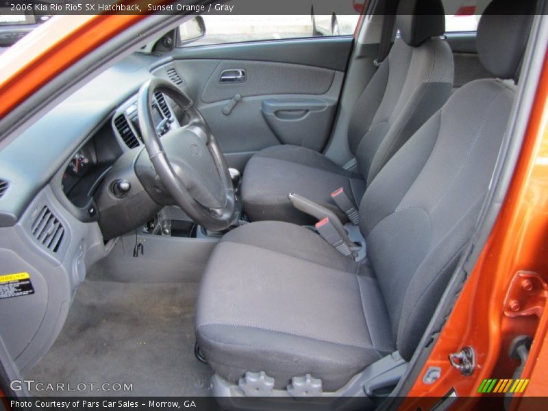 Sunset Orange / Gray 2006 Kia Rio Rio5 SX Hatchback