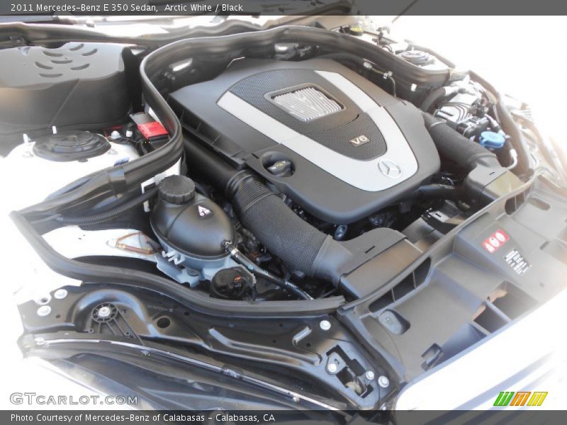 Arctic White / Black 2011 Mercedes-Benz E 350 Sedan