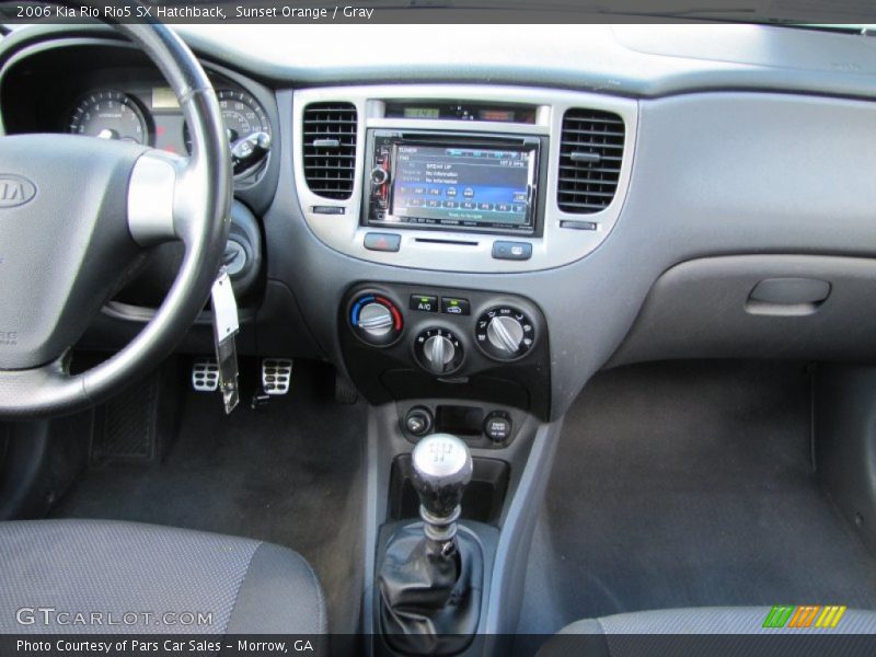Sunset Orange / Gray 2006 Kia Rio Rio5 SX Hatchback