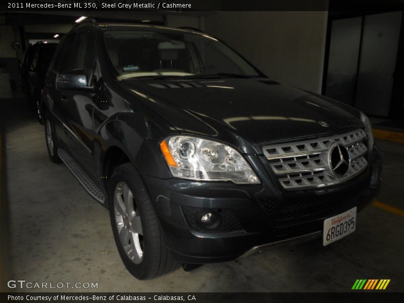 Steel Grey Metallic / Cashmere 2011 Mercedes-Benz ML 350