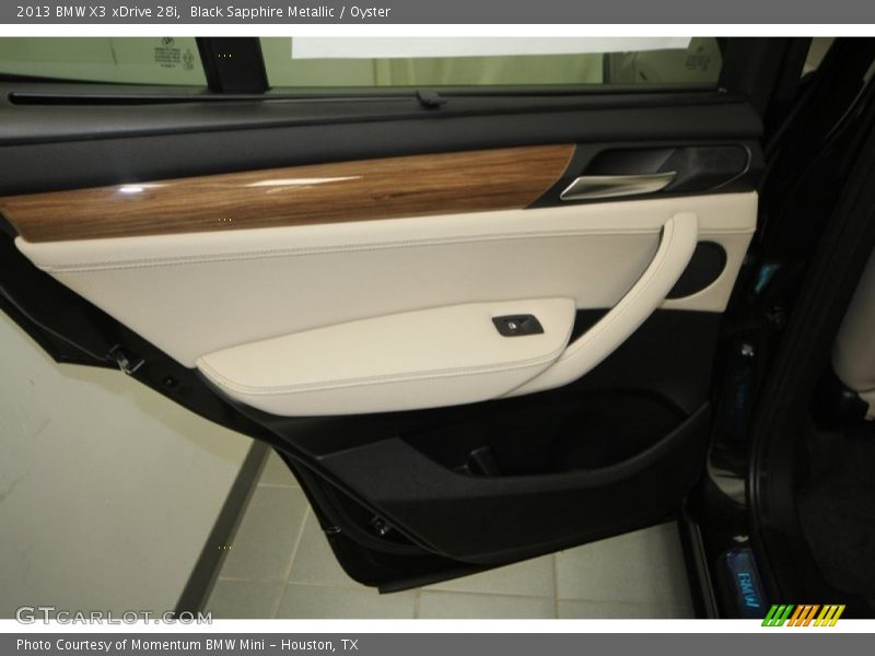 Black Sapphire Metallic / Oyster 2013 BMW X3 xDrive 28i