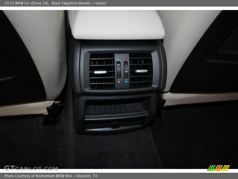 Black Sapphire Metallic / Oyster 2013 BMW X3 xDrive 28i