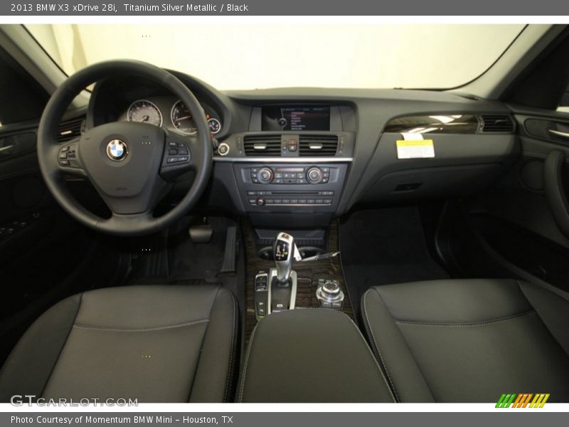 Titanium Silver Metallic / Black 2013 BMW X3 xDrive 28i