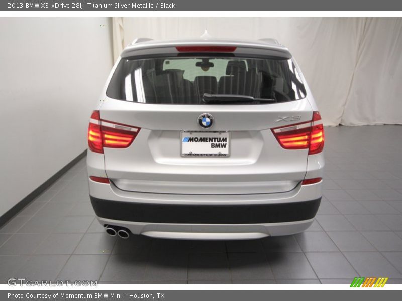 Titanium Silver Metallic / Black 2013 BMW X3 xDrive 28i