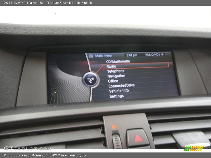 Titanium Silver Metallic / Black 2013 BMW X3 xDrive 28i