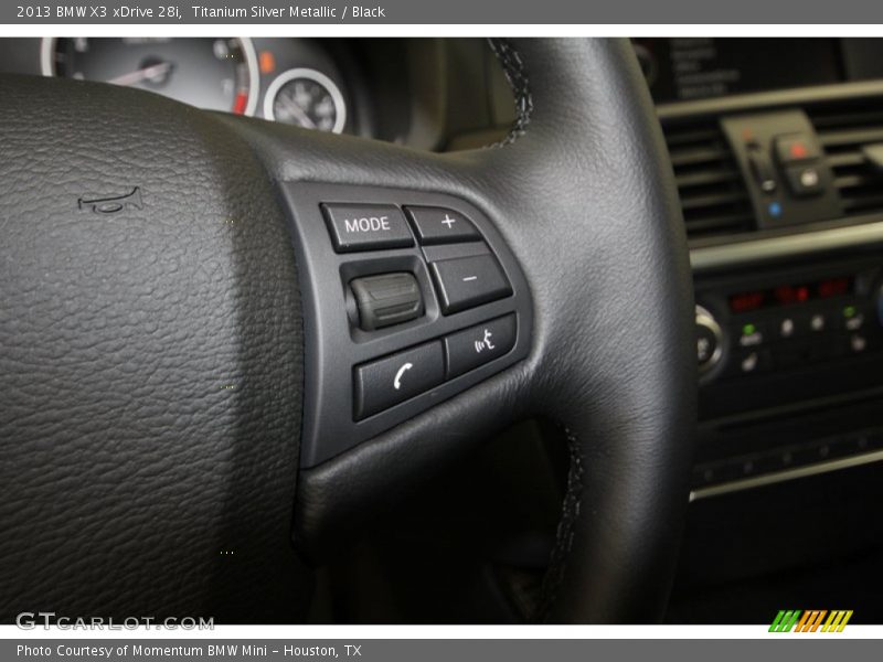 Titanium Silver Metallic / Black 2013 BMW X3 xDrive 28i