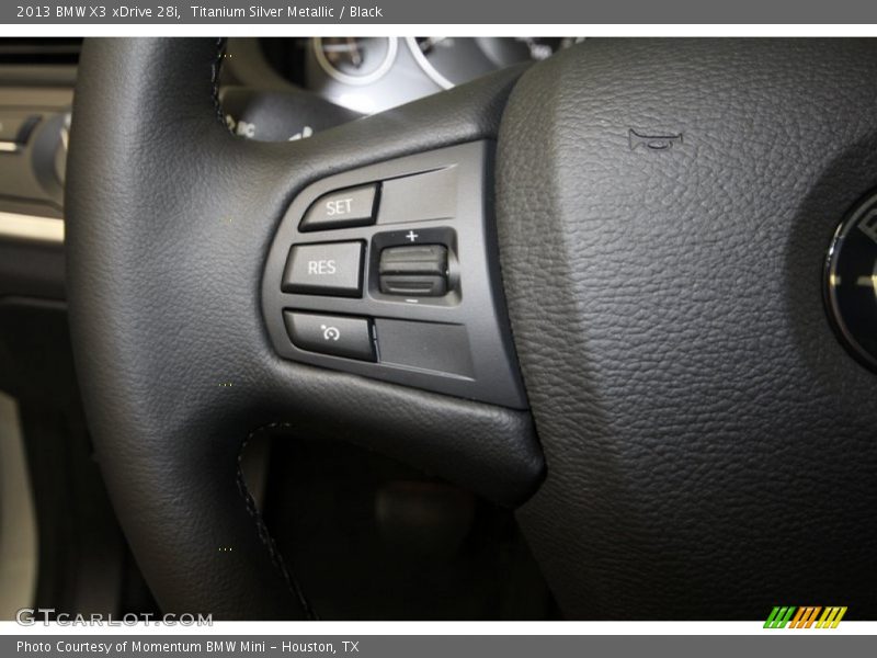 Titanium Silver Metallic / Black 2013 BMW X3 xDrive 28i