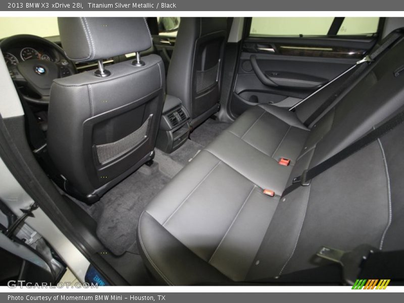 Titanium Silver Metallic / Black 2013 BMW X3 xDrive 28i