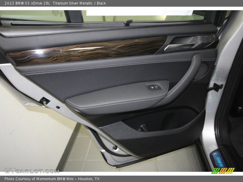 Titanium Silver Metallic / Black 2013 BMW X3 xDrive 28i