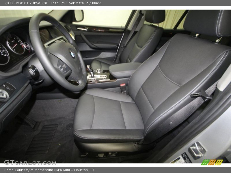 Titanium Silver Metallic / Black 2013 BMW X3 xDrive 28i