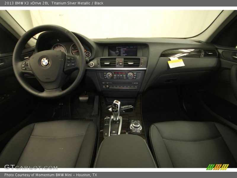 Titanium Silver Metallic / Black 2013 BMW X3 xDrive 28i