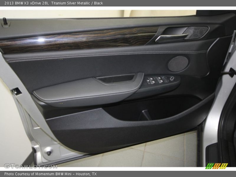Titanium Silver Metallic / Black 2013 BMW X3 xDrive 28i